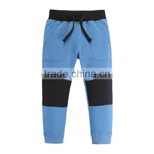 100% Cotton Knitted New Model Wholesale Fashion Design Pocket Cargo Kids Pants thumbnail-3