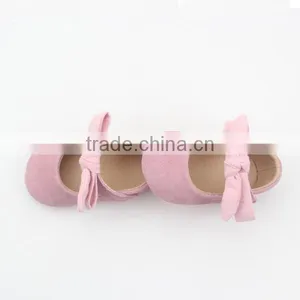 2017 Fashion Pink Color Shoes Soft Leather Baby Shoes Girls thumbnail-1