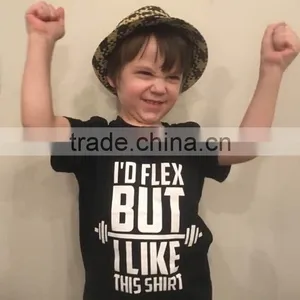 Baby Clothes New Boy Sets Black Weightlifting Top Shirts Raglans i Like This Shirt Boutique Shorts Outfit Cute Summer Clothes thumbnail-1
