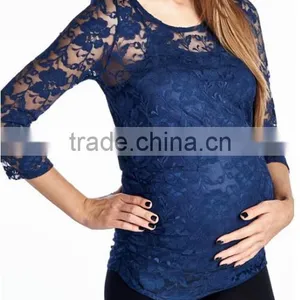 Wholesale Office Maternity Clothes Lace Design Clothing thumbnail-3