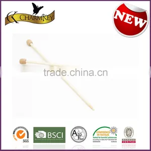 Charmkey Natural Knitting Tools Straight Needle Bamboo Knitting Needles Wholesale thumbnail-2