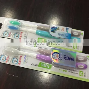 Soft Rubber Adult Toothbrush With Hanging Hole thumbnail-1