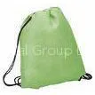 190T Polyester String Non-woven Green Shopping Bag Backpack For Promotional thumbnail-1
