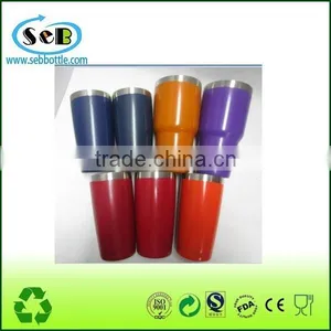 Double Wall Vacuum Mugs Powder Coated Tumbler Coffee Mug thumbnail-1