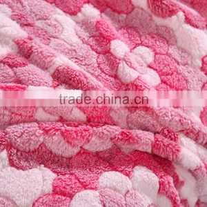 New Style Embossed 100%polyester Super Soft Coral Fleece Blanket/coral Fleece Fabric thumbnail-4