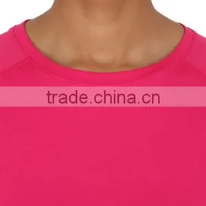 Oem Womens Dri Fit Running T-Shirts,Girls Crew Neck Sport T-Shirts for Marathon thumbnail-3