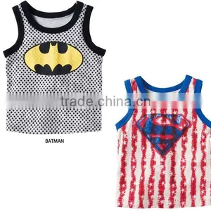 Fashion Superman Sleeveless Short Sleeve Casual Baby T-shirt thumbnail-2