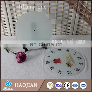 Sublimation Glass Clock White Coating Glass Wall Clock thumbnail-4