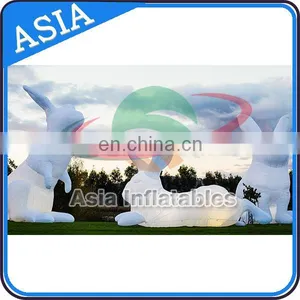 Custom Inflatable Rabbit Model With Led Lighting For Dispaly/ Advertising Inflatable White Cute Rabbit thumbnail-2