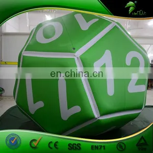 4 m Hanging Inflatable Dice Shape Balloon Inflatable Custom Polygon Ball Advertising Display PVC Decorative thumbnail-1