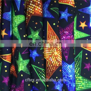 2017 New Cartoon Printed Polyester Spandex Brush Fabric thumbnail-2