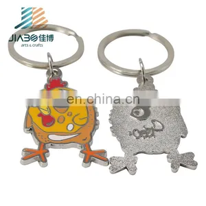 Custom Design Hard Enamel Birds Logos Shape Process Zinc Alloy Metal Keychains thumbnail-1