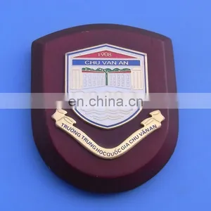 Vision Award Trophies Wooden Base Metal Plaque thumbnail-1
