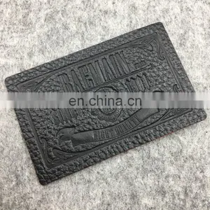 Washable Embossed Fake Leather Tags Labels thumbnail-6