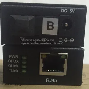 6x4.2x2.2cm Super Mini Series 10/100M Fiber Media Converter Multi-mode SC Single-fiber 2KM IP Camera to Fiber Optic Transmitter and Receiver thumbnail-4