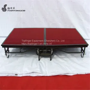 Aluminum Assemble Easy Portable Foldable Foldaway Folding Up Banquet Mobile Stage Platform for Sale thumbnail-1