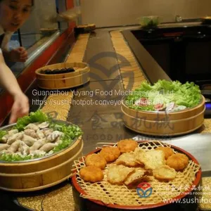 Hot Pot Food Belt Conveyor Belt Rotary Conveyor System thumbnail-1