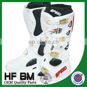 Good Price for Wholesale ! Mens Leather Motorcycle Racing Boots (Black,white,red) thumbnail-5