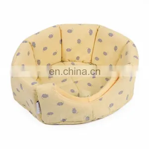Best Price Cute Pattern Bright Colors Sturdy Not Easily Deformed Round Pet Bed For Dog thumbnail-1