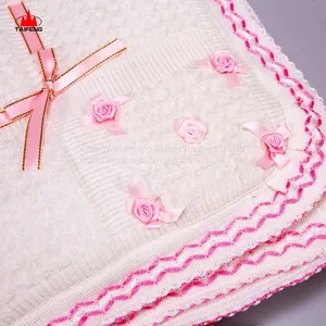 Online Sale Decorative Border Baby Woolen Blanket for Africa Market thumbnail-5