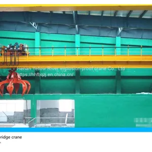 China's High Quality and Low Price 25 Ton Garbage Grab Bridge Double Beam Crane, Power Plant Double Beam Crane, Grab Dou thumbnail-3