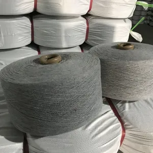 Keshu Cheap Recycled Cotton Yarn 8s Grey Color for Gloves Knitting Yarn thumbnail-2