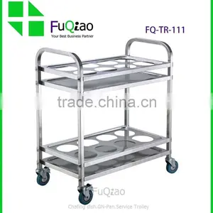Hotel And Restaurant Stainless Steel Drinks Trolley , Kitchen Trolley , Hotel Room Service Trolleys thumbnail-1