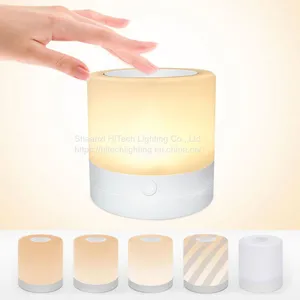 LED Touch Control Night Light Induction Dimmer Lamp Smart Bedside Lamp Dimmable RGB Color Change Rechargeable Smart thumbnail-2