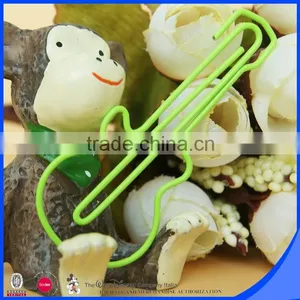 Customized Color Plastic Guitar Shape Paper Clip thumbnail-2