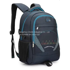 Wholesale OEM Leisure Business Backpacks Large Capacity Schoolbag Laptop Bag Travel Knapsack Nylon Promotion CLGZ18-265 thumbnail-4