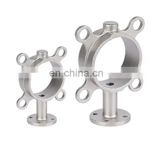 DN80 DN300 Cast Iron Vales Body Bore Head With Top Flange Wafer Type Butterfly Valve Body Casting Foundry thumbnail-2