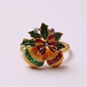 Xmas Table Decoration Metal Reindeer Horn Tissue Wedding Banquet Hotel Table Christmas Napkin Ring thumbnail-5