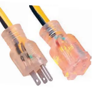 3-Conductor Single-Outlet Extension Cords W/Light 5-15P 15A 125V~ thumbnail-1