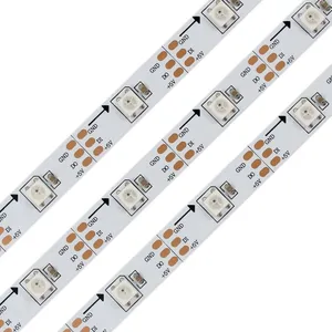 Hot Sale 30 Lights WS2812B Led Strip 5050 Led Chip Built-in IC 4 Pins DC 5V 10mm PCB Landscape Magic Smart Strip Lights thumbnail-1