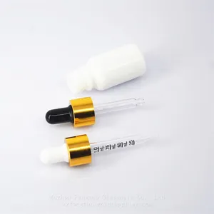 Porcelain White Dropper Bottle Volume 5-100mm Essential Oil Skin Care Serum Empty Glass Bottles thumbnail-2