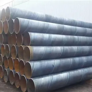 Large Diameter API 5L X42 X52 X56 X60 Spiral Submerged Arc Pipe SSAW Carbon Steel Spiral Welded Pipe thumbnail-1