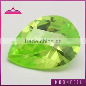 Natural Green Pear Shape cz Stone thumbnail-1