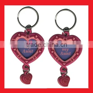 Heart Shaped PVC Keychain, Photo Frame Keychain thumbnail-1