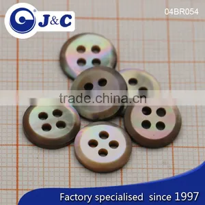 J&C Brown MOP Shell Buttons,pearl Shell Buttons for Fashion Shirt.BR054, BR057 thumbnail-1