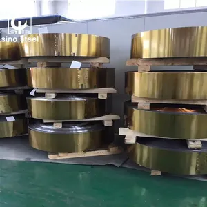 Tinplate Steel Tinplate Metal Tin Coated Strip Golden Tinplate Strip thumbnail-5