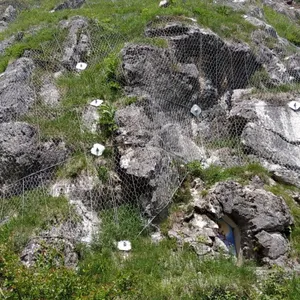 Hexagonal Mesh Safety Netting System With Plain Weave Factory Direct Rockfall Protection Drapery Mesh Woven Technique thumbnail-4