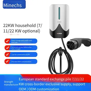 Minaichi 22kw New Energy Electric Vehicle ac Charging Pile With European and American Standards, Direct Charging, Card-swiping Function, for Home Use thumbnail-1