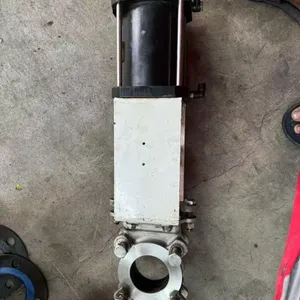 DIN ANSI Stainless Steel Knife Gate Valve PN16 DN100 Slurry Manual Electric Pneumatic thumbnail-6