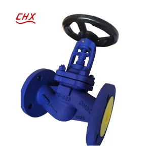 ANSI/DIN Ductile Iron WCB Flange Globe Valve Stainless Steel Steam Zero Leakage Design Sealed Bellows Long Life Globe Valve thumbnail-6