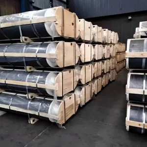 China RP HP UHP Grade Carbon Electrode Graphite Electrode And Nipple Manufacture Price For Arc Furnaces thumbnail-1