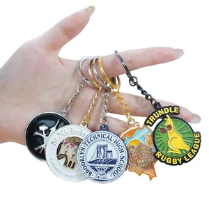 Customized Keychain Metal Key Tag Souvenir Gift High Quality Anime Keychain Lovely Personalized Fashion Gift Metal Key Chains thumbnail-1