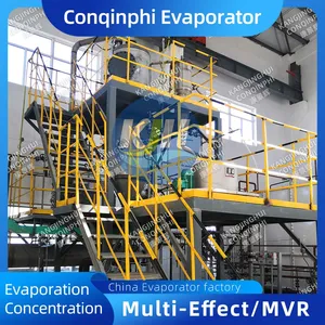 Semi-Auto MVR Desalination Evaporator, 3-Stage, 304 SS, CE Standard Compliant thumbnail-1