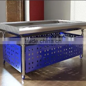 APEX Custom Make Stainless Steel Ice Fish Display Table thumbnail-2