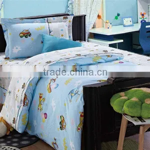 Reactive Dye Print Toy Bedding Cotton Child Duvet Cover Bed Set 200TC In Blue Color thumbnail-1