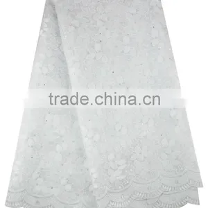 New Fashion Customized Wholesale Organza Lace Fabric MOG0191 thumbnail-5